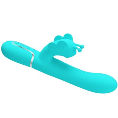 Pretty love - vibrador coelho multifunções 4 em 1 butterfly aqua verde pretty love flirtation caliente. Pt