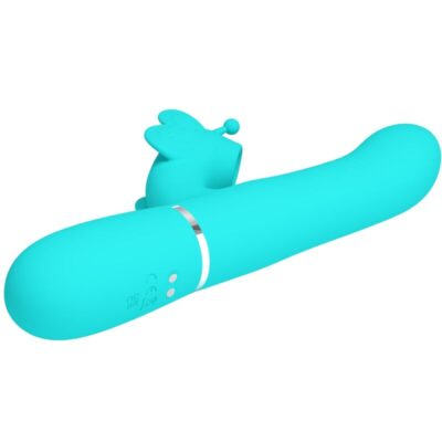 Pretty love - vibrador coelho multifunções 4 em 1 butterfly aqua verde pretty love flirtation caliente. Pt