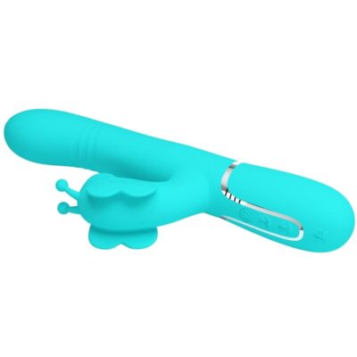 Pretty love - vibrador coelho multifunções 4 em 1 butterfly aqua verde pretty love flirtation caliente. Pt