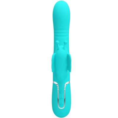 Alternative view of PRETTY LOVE - VIBRADOR COELHO MULTIFUNÇÕES 4 EM 1 BUTTERFLY AQUA VERDE