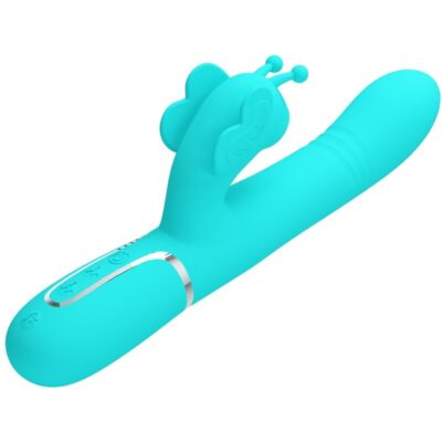 Pretty love - vibrador coelho multifunções 4 em 1 butterfly aqua verde pretty love flirtation caliente. Pt