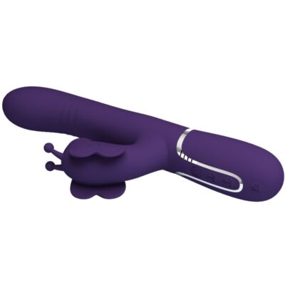 Pretty love - vibrador coelho multifunções 4 em 1 borboleta roxo pretty love flirtation caliente. Pt