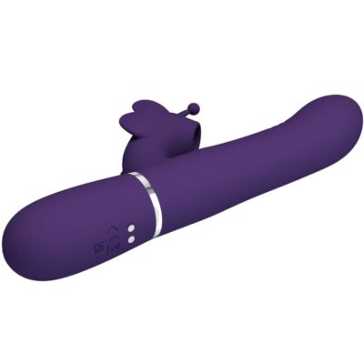 Pretty love - vibrador coelho multifunções 4 em 1 borboleta roxo pretty love flirtation caliente. Pt
