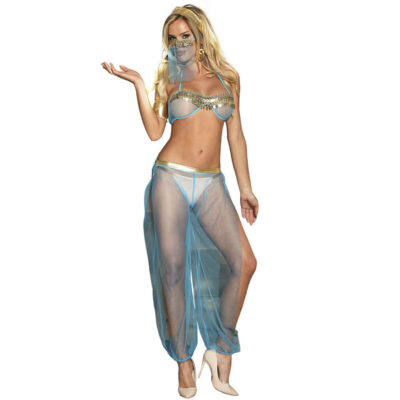 Alternative view of subblime - conjunto de lingerie azul estilo india l/xl
