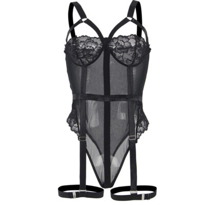 Subblime - teddy com ala liga detalhe peito preto s/m subblime teddies caliente. Pt