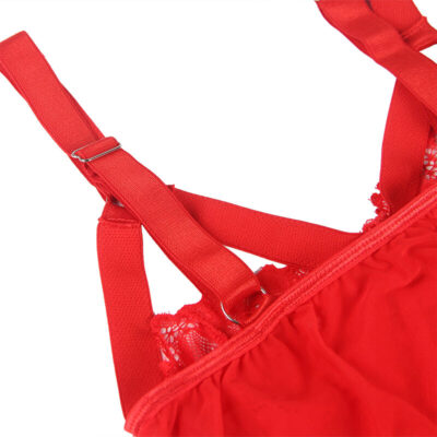 Subblime - teddy com ala liga detalhe peito vermelho s/m subblime teddies caliente. Pt