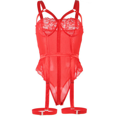 Subblime - teddy com ala liga detalhe peito vermelho s/m subblime teddies caliente. Pt