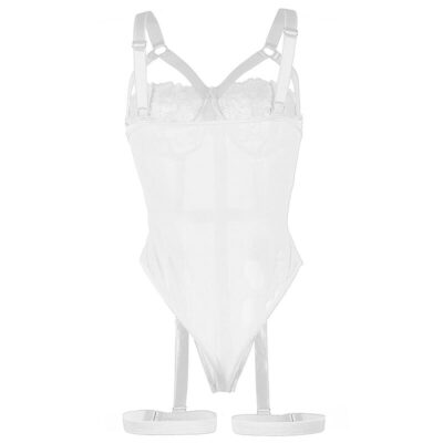 Subblime - teddy com ala liga detalhe peito branco s/m subblime teddies caliente. Pt