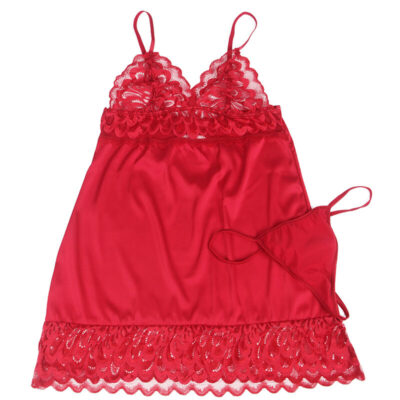 SUBBLIME - BABYDOLL DE CETIM COM RENDA VERMELHA S/M 21 Subblime - babydoll de cetim com renda vermelha s/m subblime babydolls caliente. Pt