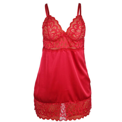 SUBBLIME - BABYDOLL DE CETIM COM RENDA VERMELHA S/M 19 Subblime - babydoll de cetim com renda vermelha s/m subblime babydolls caliente. Pt