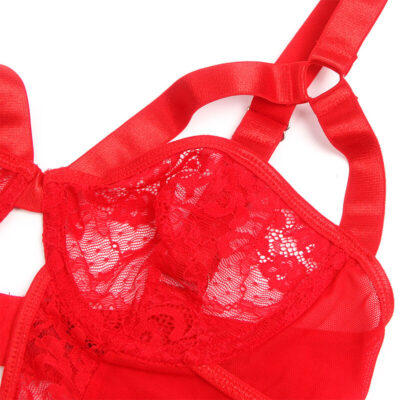 SUBBLIME - TEDDY COM LIGA COM DETALHE RENDA E TIRAS VERMELHA L/XL 14 Subblime - teddy com liga com detalhe renda e tiras vermelha l/xl subblime teddies caliente. Pt