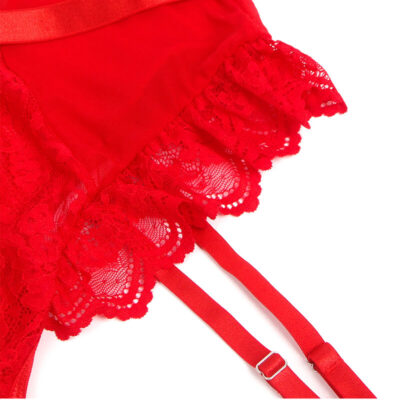 SUBBLIME - TEDDY COM LIGA COM DETALHE RENDA E TIRAS VERMELHA L/XL 20 Subblime - teddy com liga com detalhe renda e tiras vermelha l/xl subblime teddies caliente. Pt