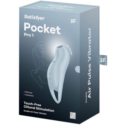 Satisfyer - pocket pro 1 estimulador de clitóris azul claro satisfyer air pulse caliente. Pt