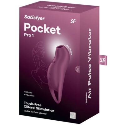 Satisfyer - pocket pro 1 estimulador de clitóris garnet satisfyer air pulse caliente. Pt