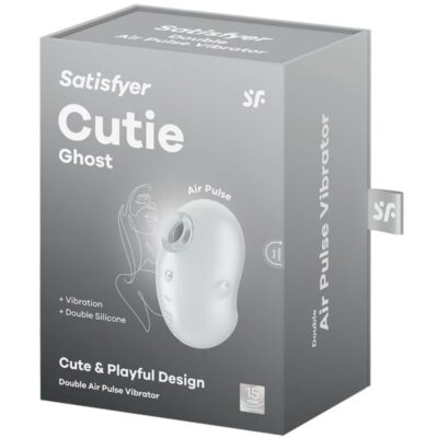 Satisfyer - cutie ghost vibrador lay-on branco satisfyer layons caliente. Pt