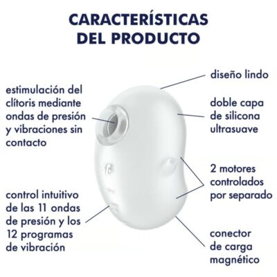 Satisfyer - cutie ghost vibrador lay-on branco satisfyer layons caliente. Pt
