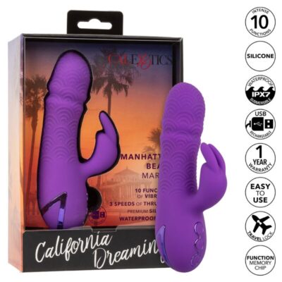 CALEXOTICS - MANHATTAN BEACH MARVEL VIBRADOR COELHO ROXO POR CALIFORNIA DREAMING 18 Calexotics - manhattan beach marvel vibrador coelho roxo por california dreaming calexotics caliente. Pt