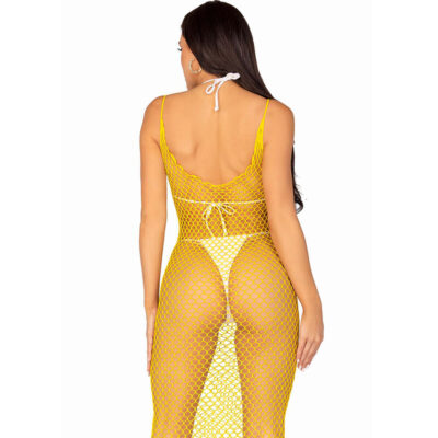 LEG AVENUE - VESTIDO LONGO NET AMARELO TAMANHO ÚNICO 8 Leg avenue - vestido longo net amarelo tamanho único leg avenue dresses caliente. Pt