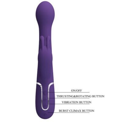 Pretty love - dejon vibrador coelho 3 em 1 multifuno roxo pretty love flirtation caliente. Pt