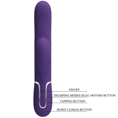 Pretty love - perlita vibrador g-spot 3 em 1 multifuno roxo pretty love flirtation caliente. Pt