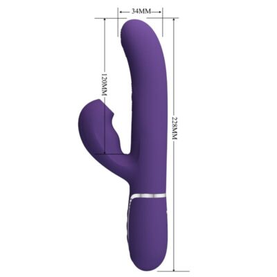 Pretty love - perlita vibrador g-spot 3 em 1 multifuno roxo pretty love flirtation caliente. Pt