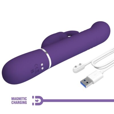 Pretty love - coale vibrador  coelho 4 em 1 roxo - image 9