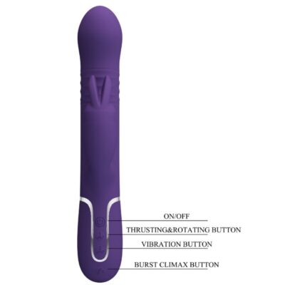 Pretty love - coale vibrador  coelho 4 em 1 roxo - image 8