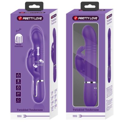 Pretty love - coale vibrador  coelho 4 em 1 roxo - image 10