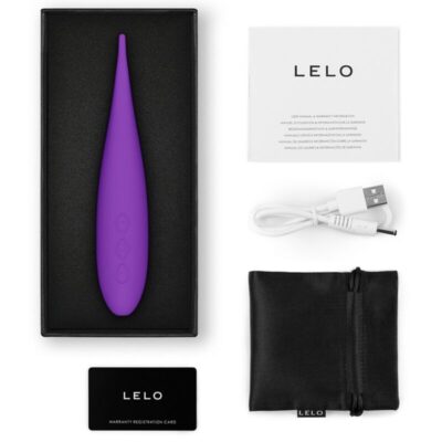 Lelo - dot travel estimulador de clitóris roxo lelo caliente. Pt