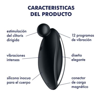 Satisfyer - spot on 2 vibrador lay-on preto satisfyer vibrator caliente. Pt