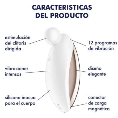 Satisfyer - spot on 2 vibrador lay-on branco satisfyer vibrator caliente. Pt