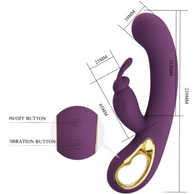 Pretty love - liam vibrador rabbit e estimulador do ponto g roxo pretty love flirtation caliente. Pt