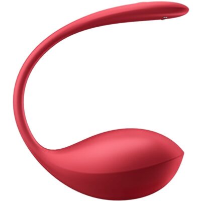 Alternative view of SATISFYER - SHINY PETAL ESTIMULADOR DE CONTROLE REMOTO G POINT VERMELHO APLICATIVO GRATUITO