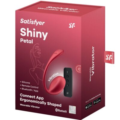 Satisfyer - shiny petal estimulador de controle remoto g point vermelho aplicativo gratuito - image 7