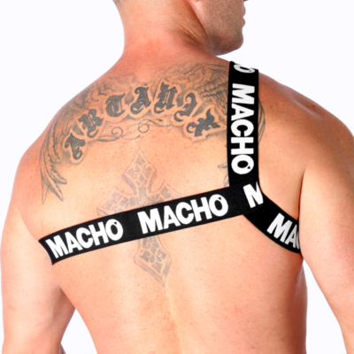 Macho - arnês romano branco l/xl macho underwear caliente. Pt