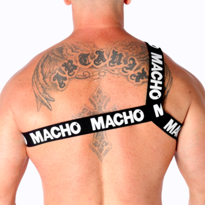 Macho - arnês romano branco l/xl macho underwear caliente. Pt