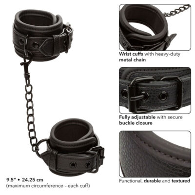 CALEXOTICS - NOCTURNAL PULSEIRAS DE COURO AJUSTÁVEIS PRETAS 10 Calexotics - nocturnal pulseiras de couro ajustáveis pretas calexotics caliente. Pt