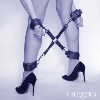 Calexotics - nocturnal conector hog tie cuero ajustável preto calexotics caliente. Pt