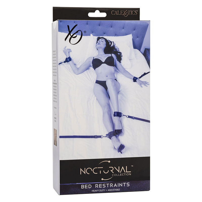 CALEXOTICS - NOCTURNAL RESTRIÇÕES DE CAMA COURO AJUSTÁVEL PRETO 7 Calexotics - nocturnal restrições de cama couro ajustável preto - image 7