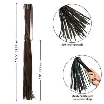 Calexóticos - nocturnal flogger couro preto calexotics caliente. Pt