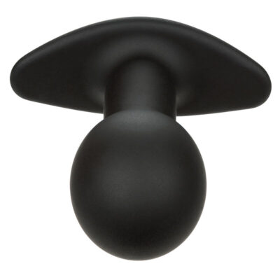 Calexotics - rock bottom plug anal 10 vibrações silicone preto calexotics caliente. Pt