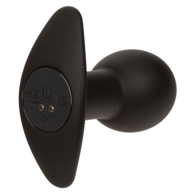 Calexotics - rock bottom plug anal 10 vibrações silicone preto calexotics caliente. Pt