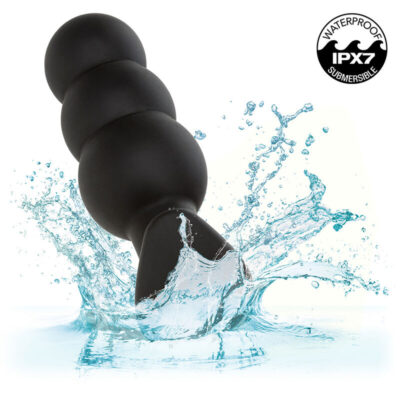 Calexotics - rock bottom plug anal com esferas 10 vibrações silicone preto calexotics caliente. Pt