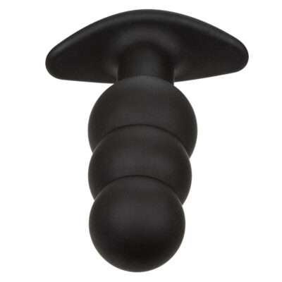 Calexotics - rock bottom plug anal com esferas 10 vibrações silicone preto calexotics caliente. Pt