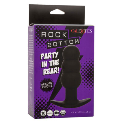 Calexotics - rock bottom plug anal com esferas 10 vibrações silicone preto calexotics caliente. Pt