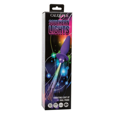 Calexotics - southern lights light up anal plug 10 vibrações silicone roxo calexotics caliente. Pt