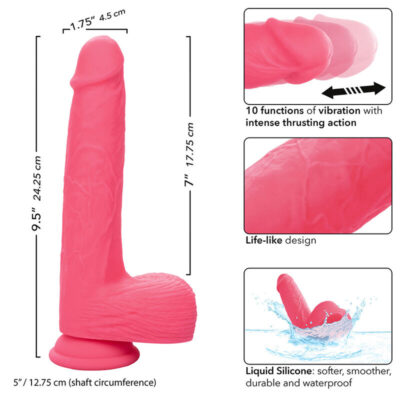 CALEXOTICS - STUDS VIBRADOR REALISTA 10 VIBRAÇÕES ROSA 17 Calexotics - studs vibrador realista 10 vibrações rosa calexotics caliente. Pt