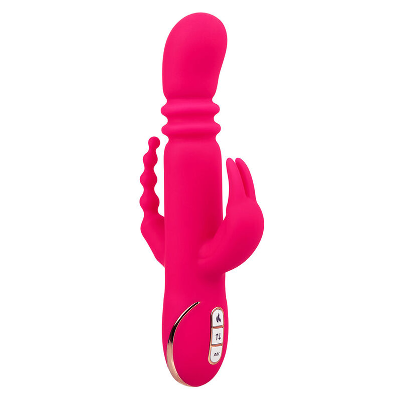 CALEXOTICS - JACK FANTASY VIBRADOR TRIPLO AQUECIDO COELHO ROSA 2 Calexotics - jack fantasy vibrador triplo aquecido coelho rosa - image 2