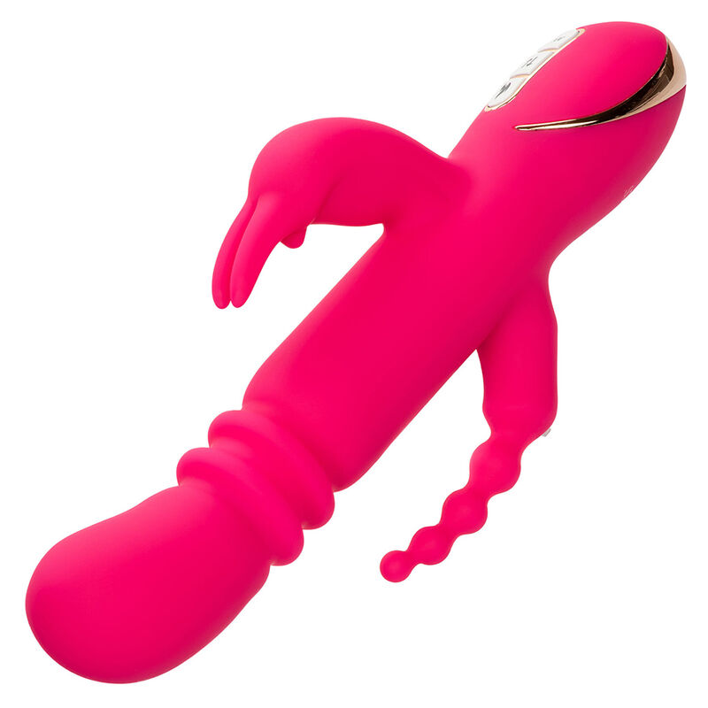 CALEXOTICS - JACK FANTASY VIBRADOR TRIPLO AQUECIDO COELHO ROSA 5 Calexotics - jack fantasy vibrador triplo aquecido coelho rosa - image 5