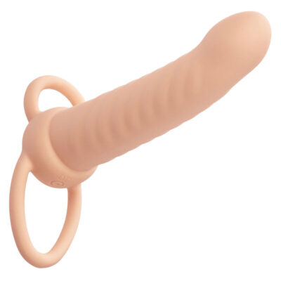 Alternative view of CALEXOTICS - MAXX RIBBED DUAL PENETRATOR 10 VIBRAÇÕES CARNE